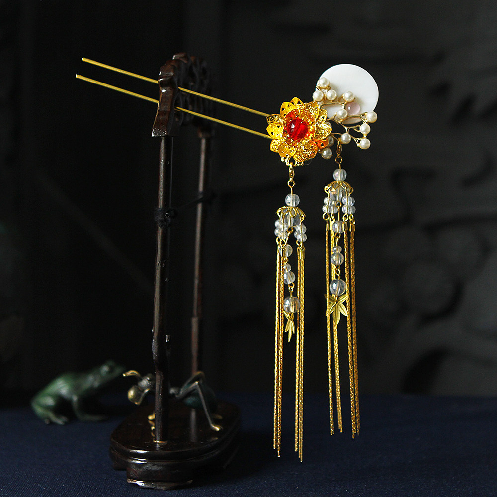 古风少女汉服流苏步摇发饰品古装cos仙女发簪发饰