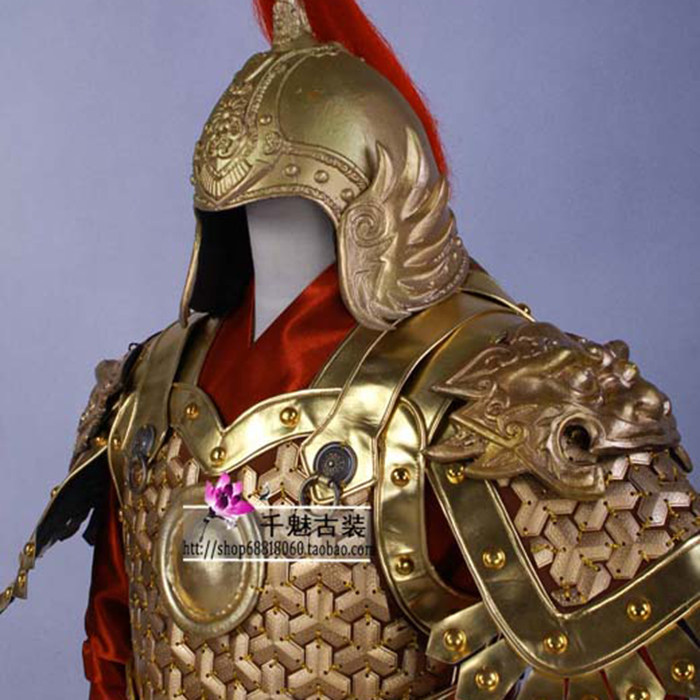 真人可穿古代岳飞飞将军盔甲战袍士兵服装影视民族服装
