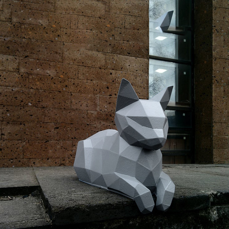 猫咪摆件宿舍客厅等比模型可爱猫厘米可爱diy其他类型纸模