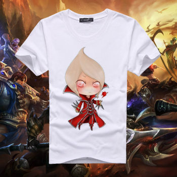 LOL League of Legends Blind Enchantress Vampire Cannon Girl Clothes Short Sleeve T-shirt Game Animation Clothes