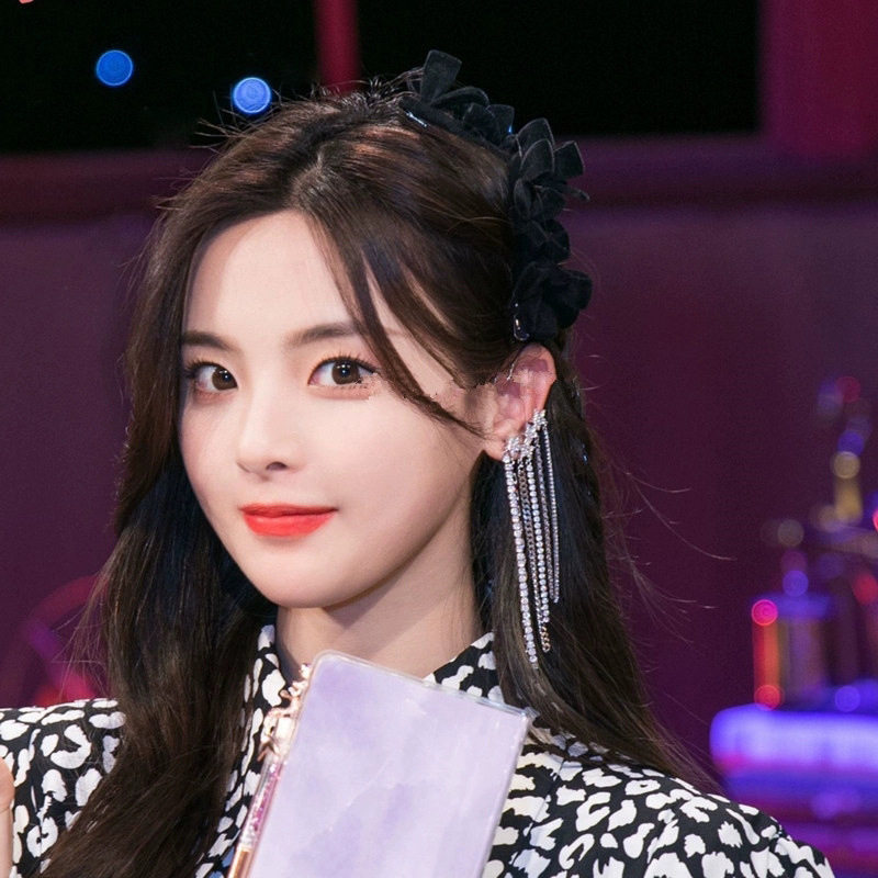 杨超越超仙长款耳洞感无高级小众耳骨耳挂流苏耳环