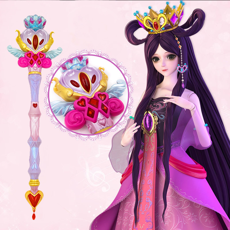 叶罗丽魔法棒萝莉心蕊甜蜜宝杖发声光女孩玩具星彩发光玩具