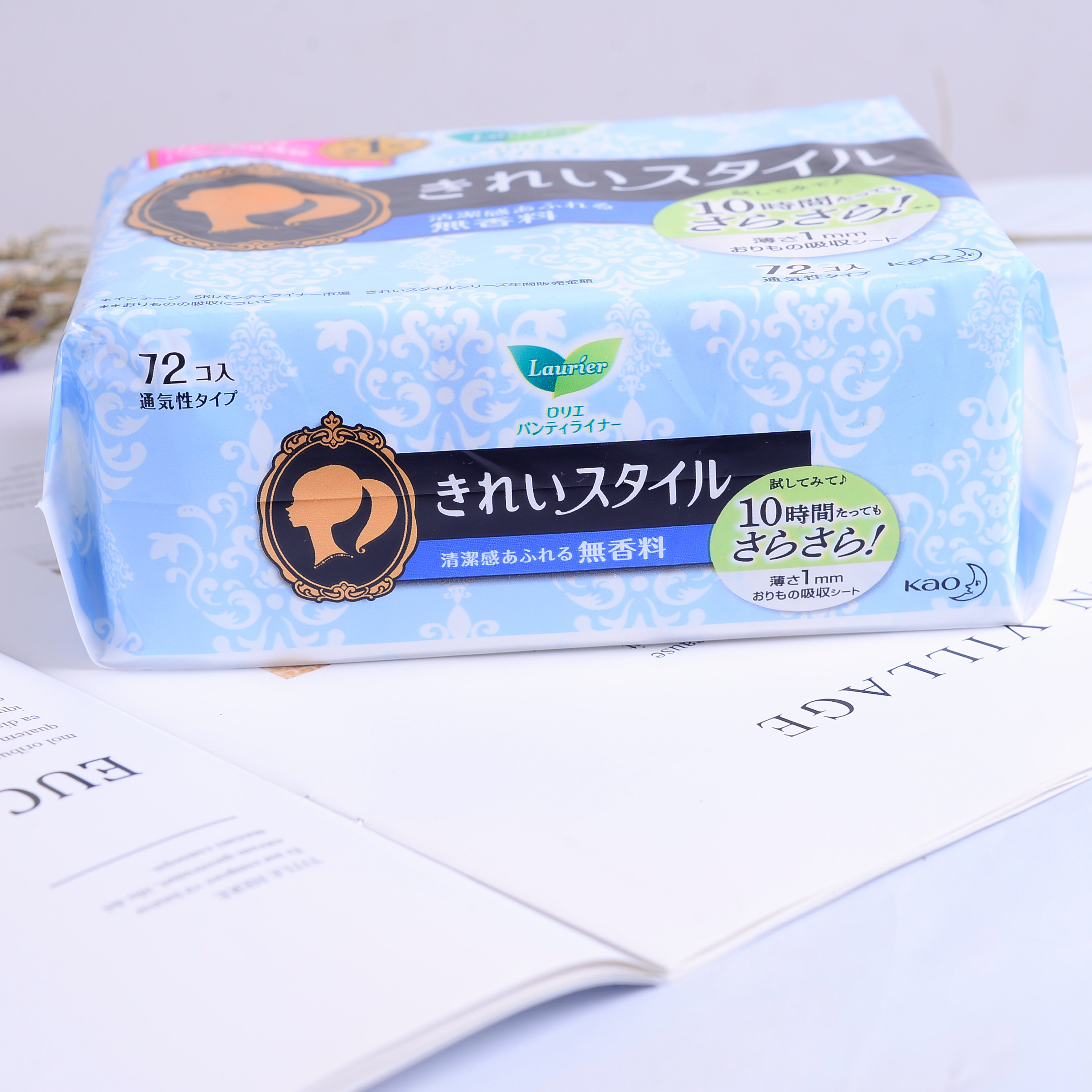 日本代购本土花王乐而雅护垫棉花72枚敏感护垫