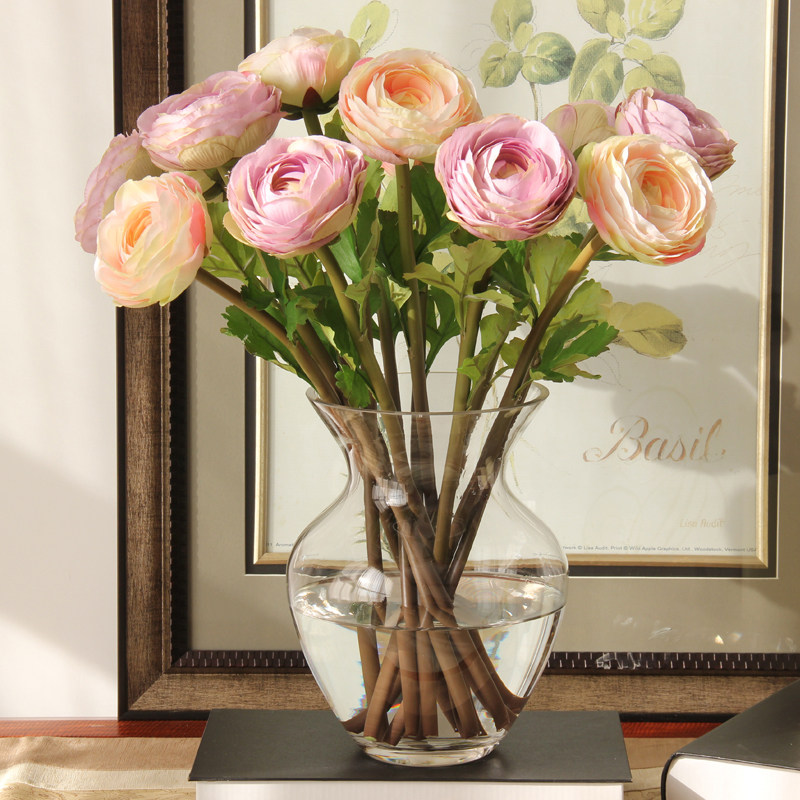 花瓶新款简约水养水插鲜花摆件客厅创意透明花瓶