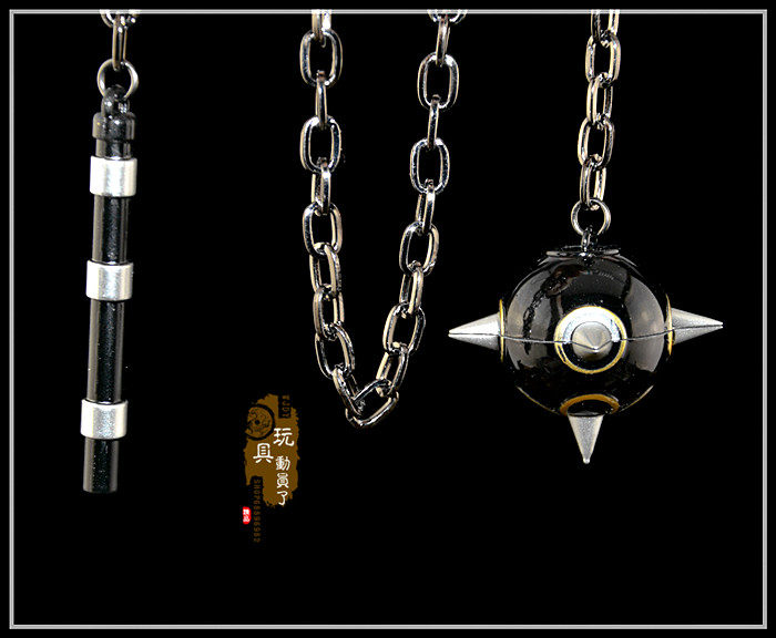 1:6武器模型 铁链九爪钩流星爪锤奇门兵器飞爪百练索鹰爪兵人配件