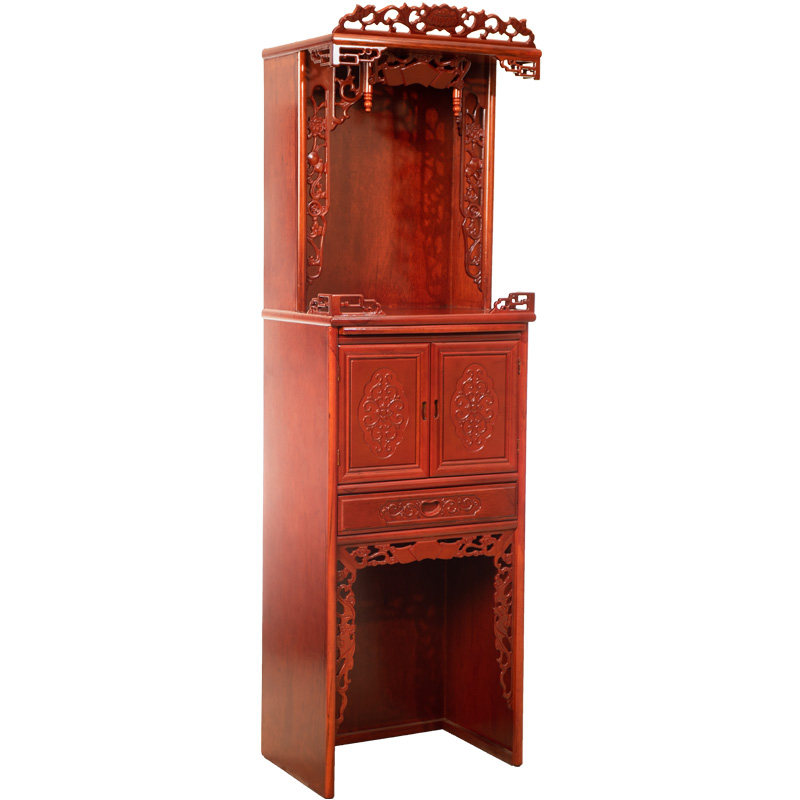带门家用佛龛中式神台神柜现代观音立柜供台佛柜