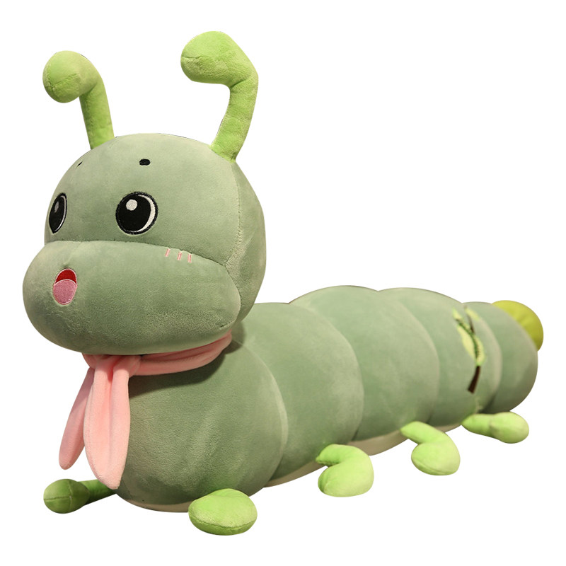 毛毛虫毛绒玩具公仔儿童床上睡觉抱枕可爱玩偶特大号毛绒布艺类玩具