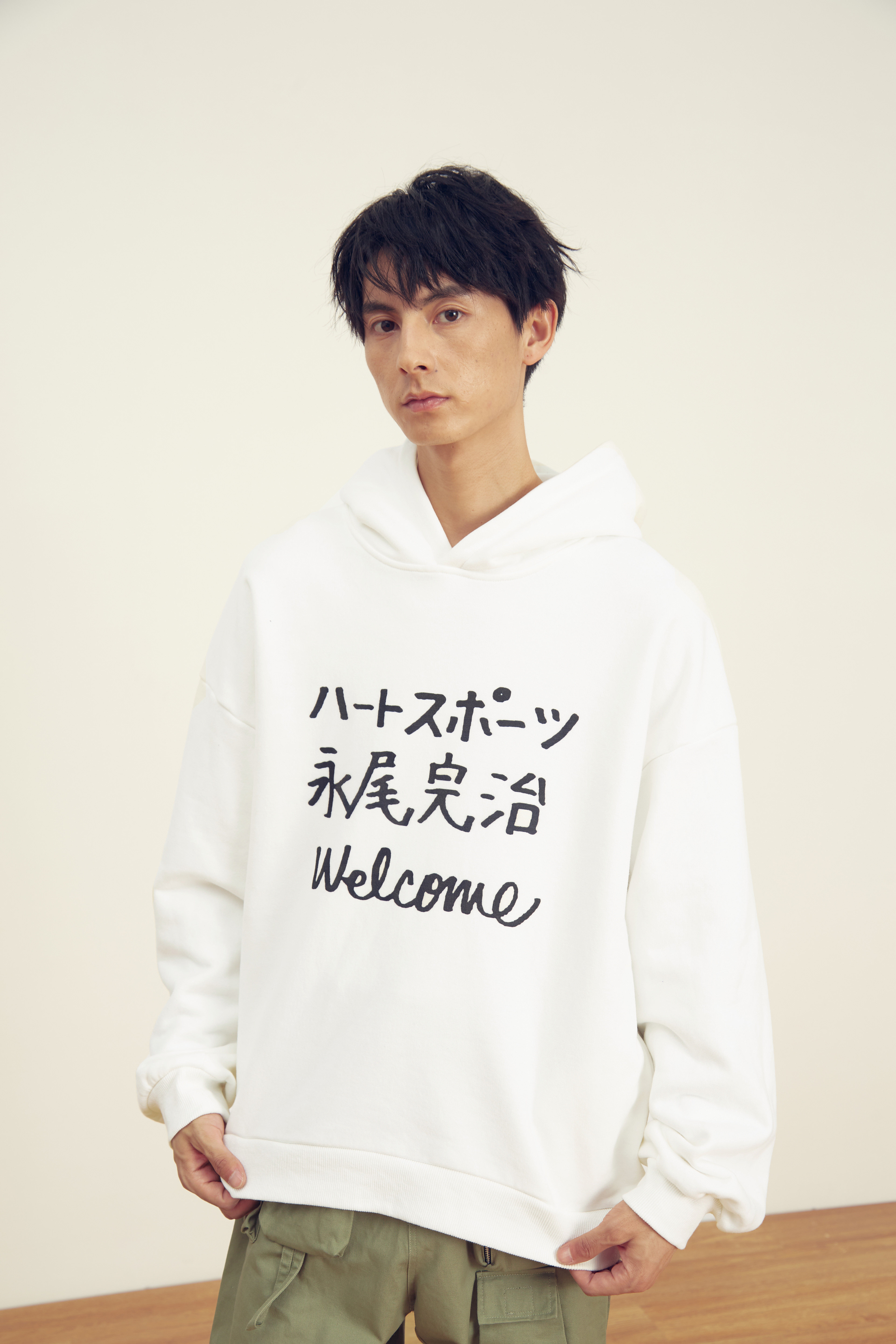 parasona永尾完治卫衣男连帽春秋秋季新款情侣装帽衫女卫衣