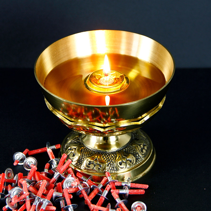 灯芯油灯液体酥油蜡芯线油漂油浮子如意棉质蜡烛