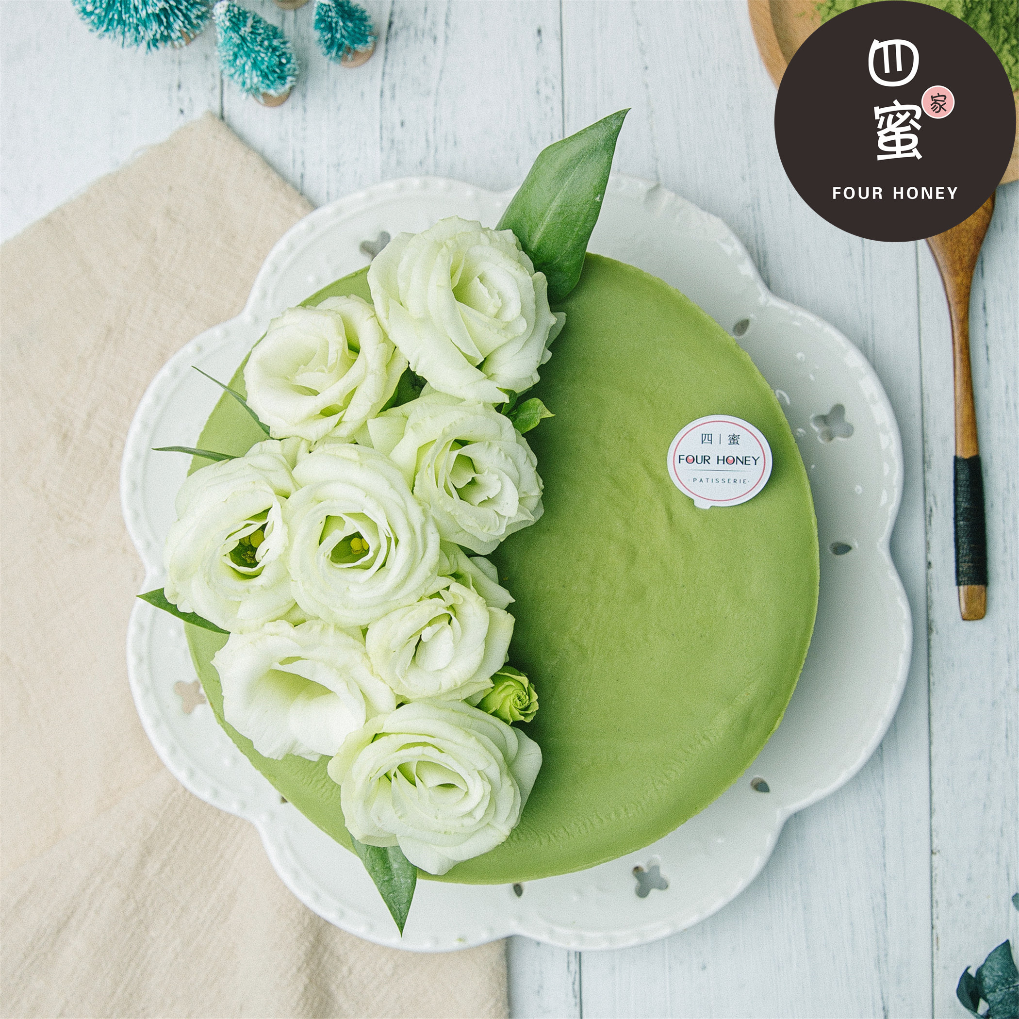 蜜家抹茶千层新鲜生日蛋糕动物奶油天然健康成都新鲜生日蛋糕