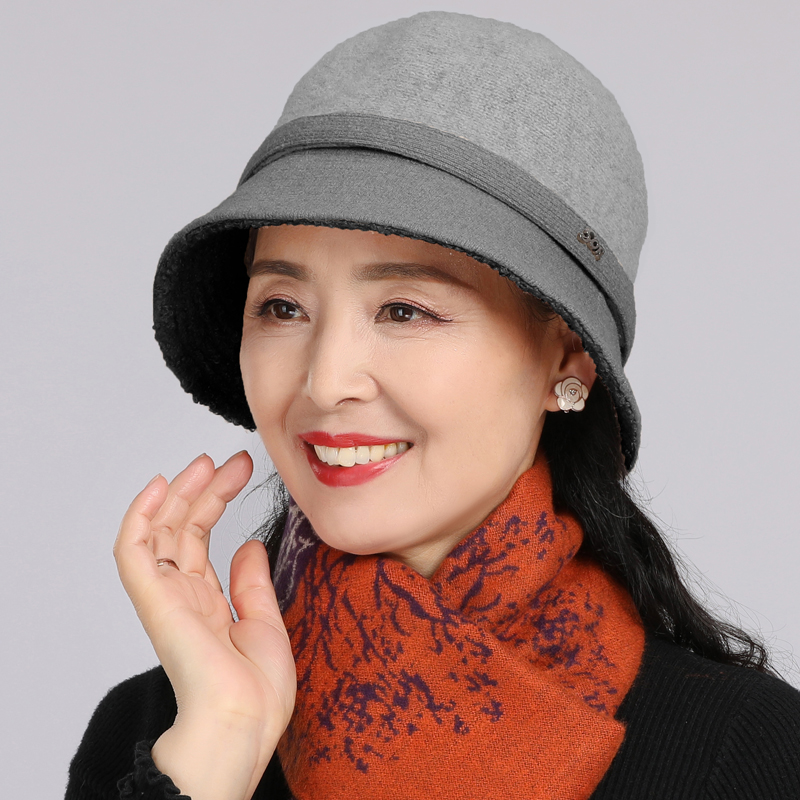 盆帽春秋女士百搭秋季新款出游女帽中年年秋帽子