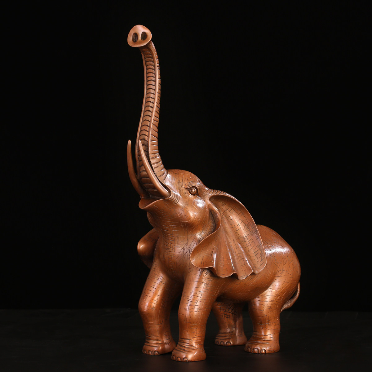 紫铜大象摆件一对吸水象招财象风水象铜象工艺品店铺开业礼品