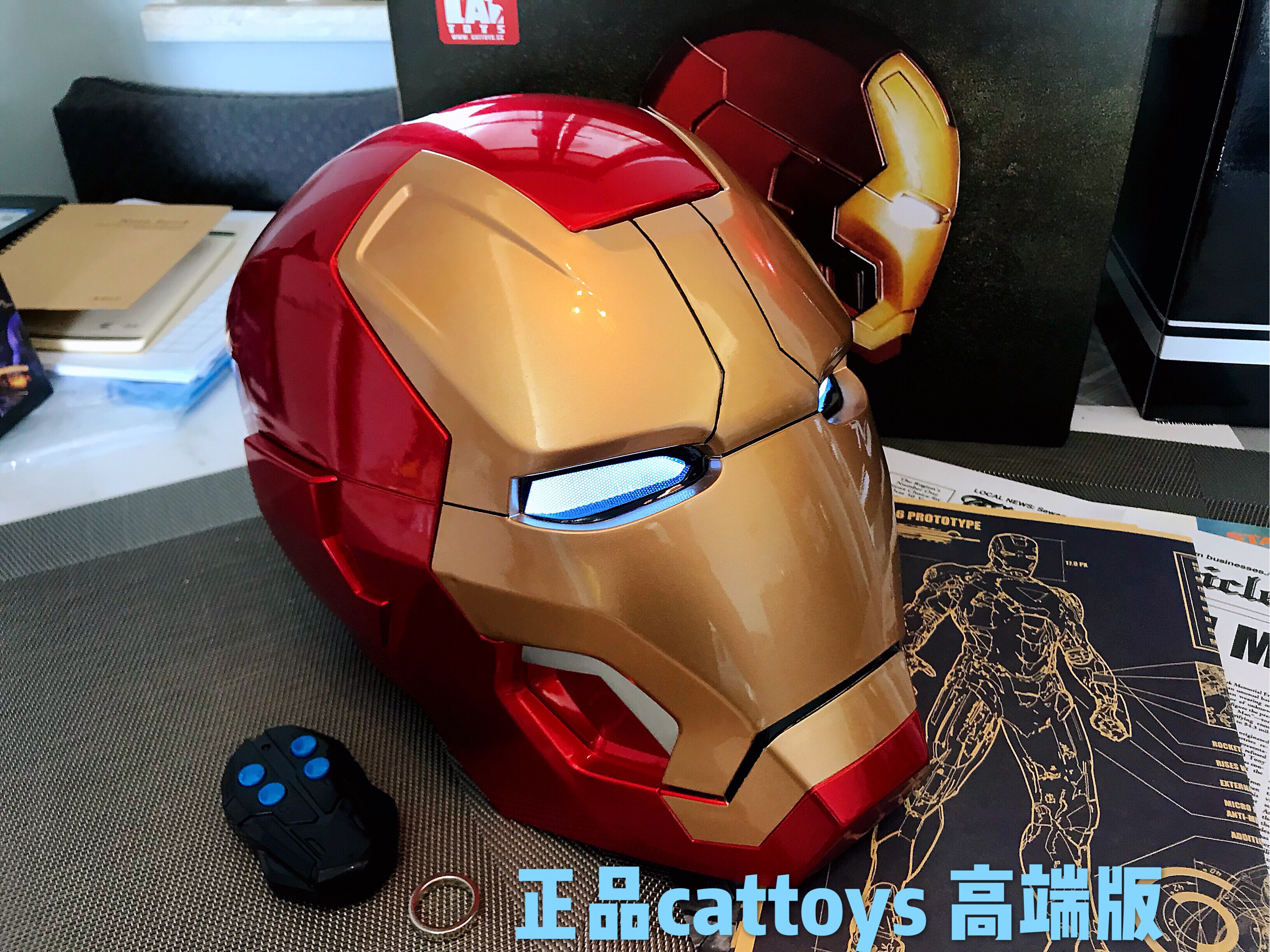 钢铁侠头盔漫威复仇者联盟mark426拉丝真触摸感应语音控制