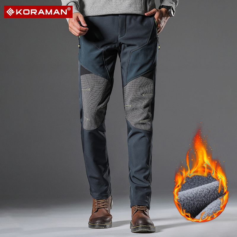 冲锋裤男加绒加厚防水防风裤冬季零下30-40度东北防寒装备保暖裤