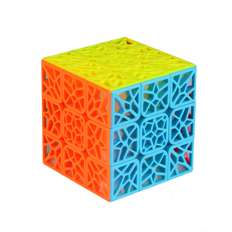奇艺魔方格实色dna三阶凹面魔方速拧收藏专业比赛正品益智玩具