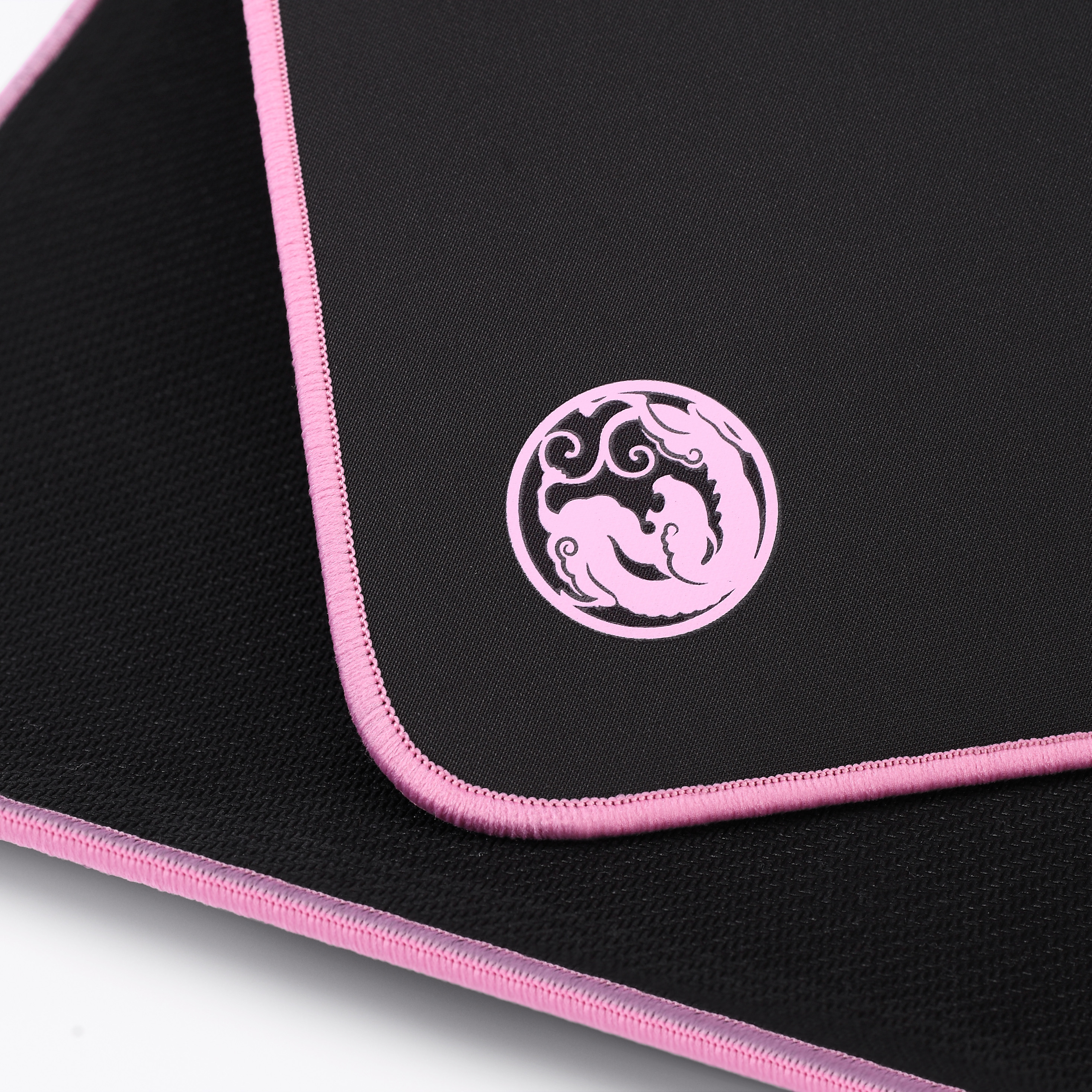 虎符电竞宗师原创速度型纯色布垫尺寸防滑粉色包边鼠标垫