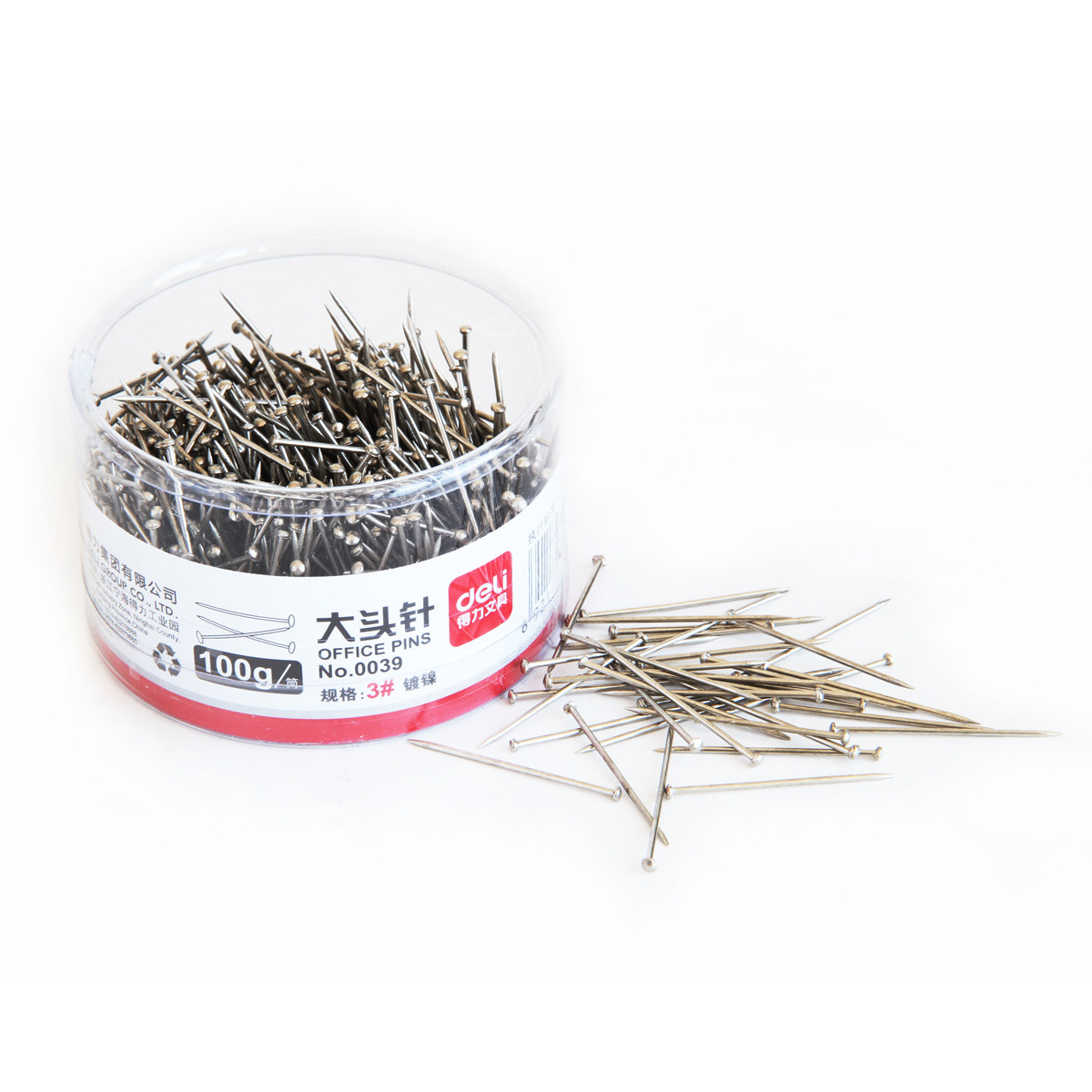 珍珠得力针大文具办公用品别针装饰小号服装固定大头针