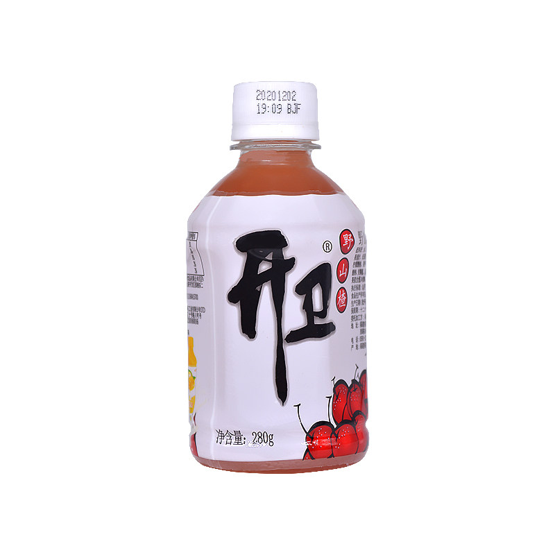 胜基开卫野山山楂果味饮料280g15瓶装整箱大小果味