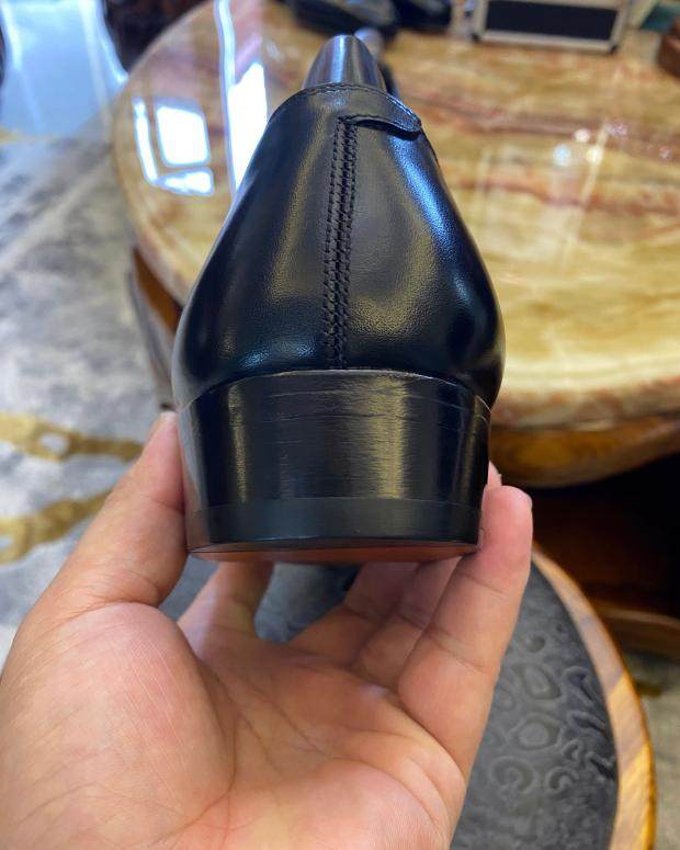 固伦男鞋简约牛津款整张新款固特异手工真小牛皮正装皮鞋