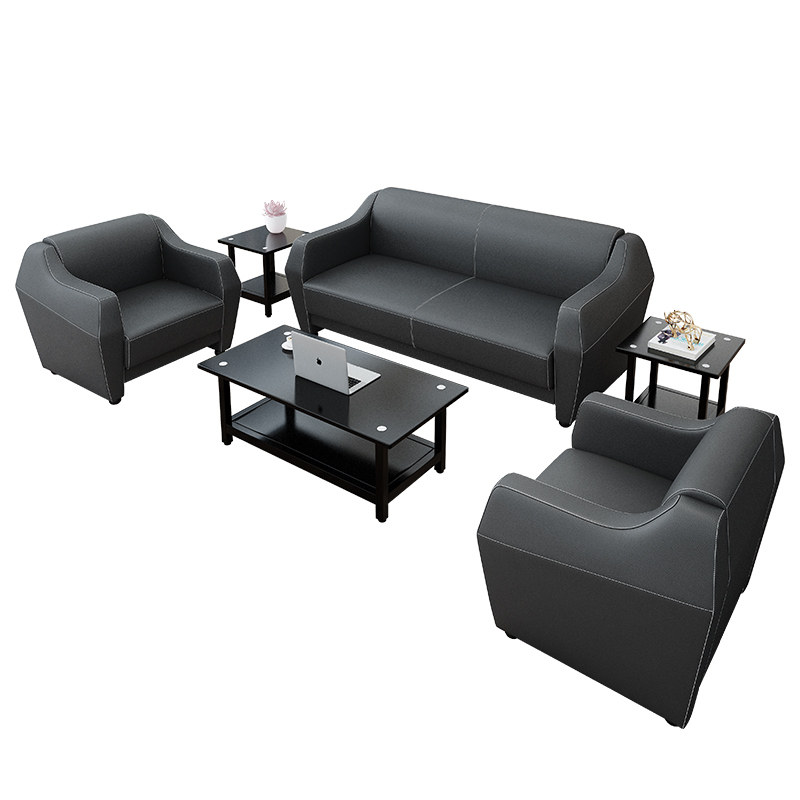 办公沙发床三人位多功能折叠商务办公室沙发家用简约现代茶几组合