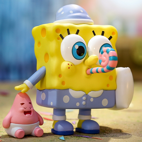 海绵宝宝睡衣派对系列盲盒泡泡玛特popmart玩具可爱呆萌潮玩盲盒