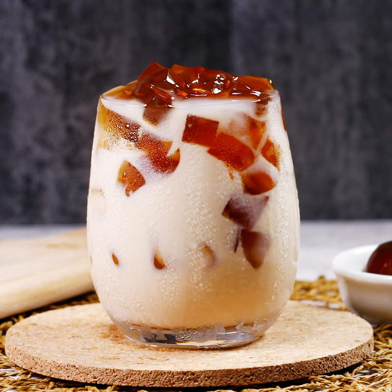 黄桃果粒奶袋装1kg速溶奶茶粉奶茶店专用冲饮袋装奶茶