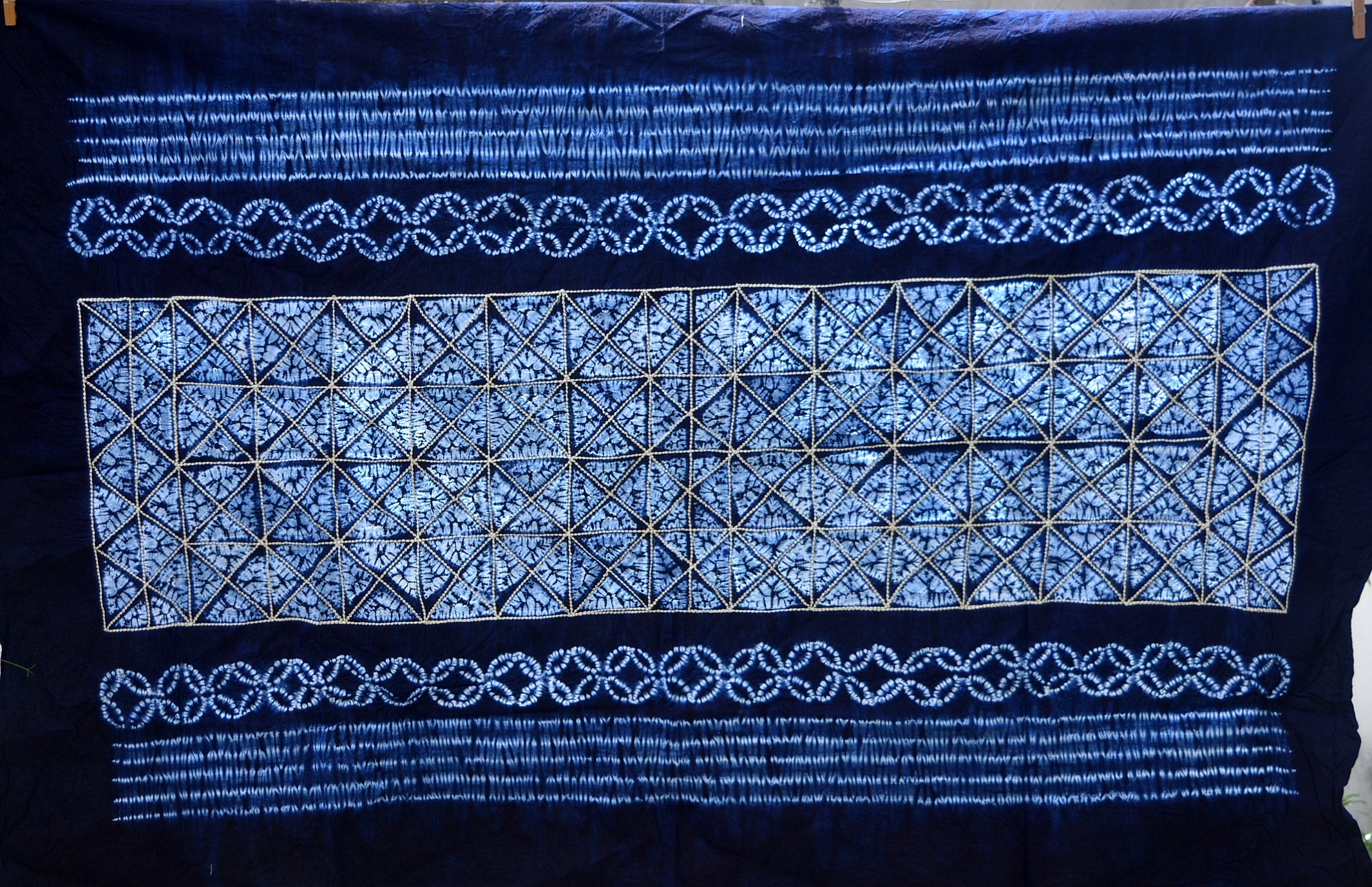 云南大理白族手工扎染桌布壁挂民族风礼物装饰白族扎染