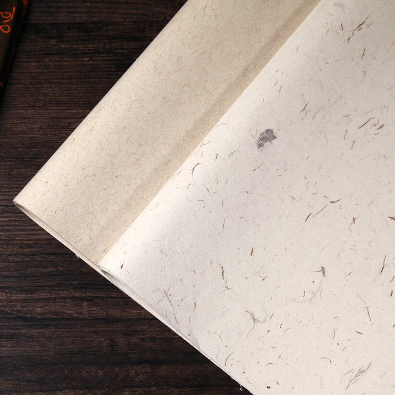 纤维宣纸麻纸手工半生半熟古法书法国画创作参展宣纸