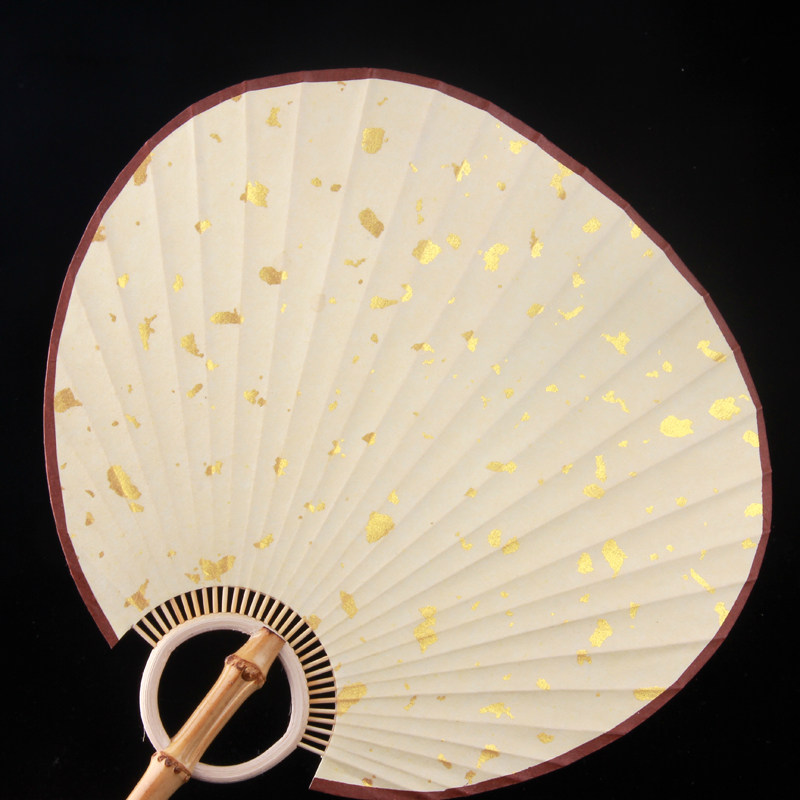 宣纸团扇椭圆空白扇面宫廷书法绘画创作竹根扇扇子