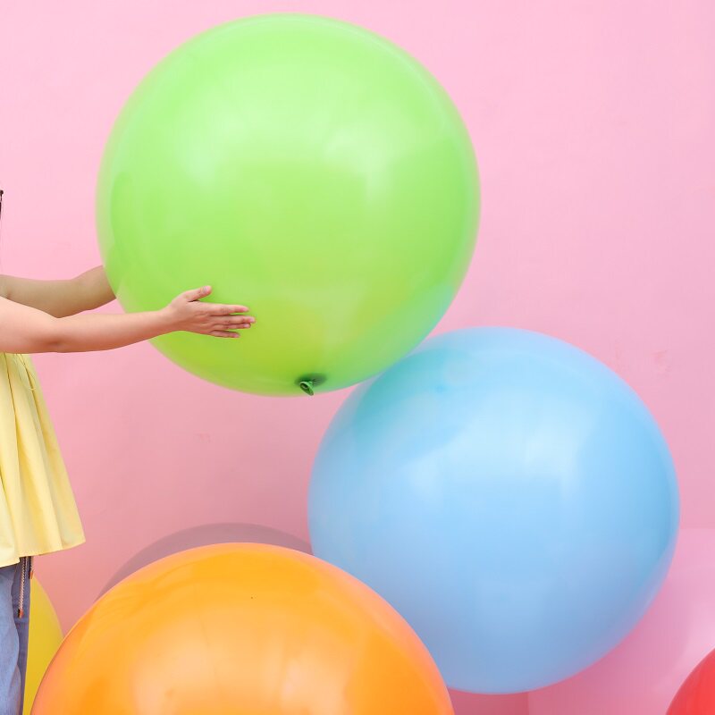 泰国进口bk36英寸标准色正圆形乳胶气球36寸大气球