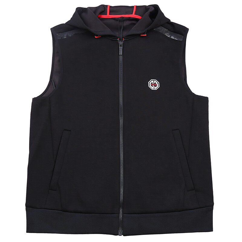 比音勒芬男装正品秋装新款连帽修身马甲背心披肩背心