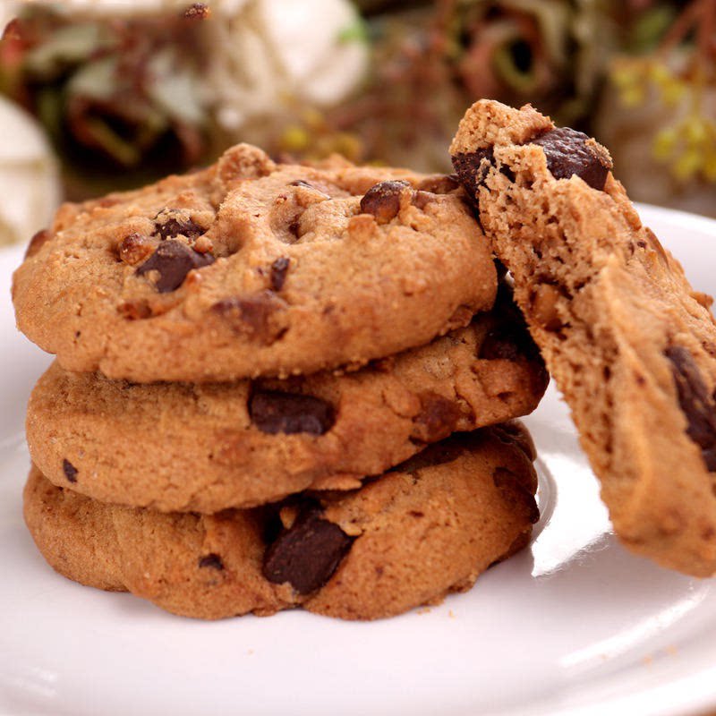 趣多多大块巧克力软曲奇72g*3包香浓黄油曲奇 脆饼干家庭装大礼包