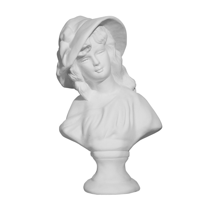 茶花女35cm石膏美术写生教具静物绘画素描头像石膏像