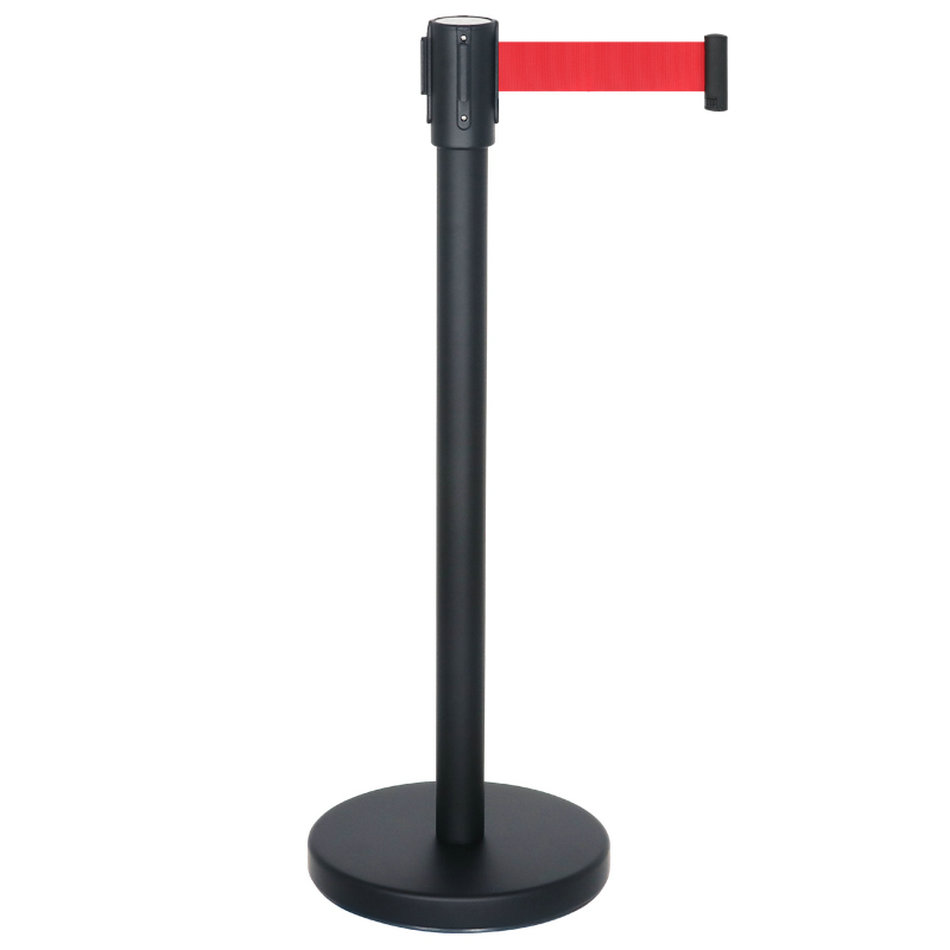 不锈钢一米线栏杆安全隔离带伸缩带排队围栏银行护栏杆警戒警示柱