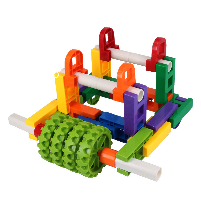 儿童益智早教大颗粒楼梯h形积木2-3-6周岁幼儿园桌面拼插玩具男孩