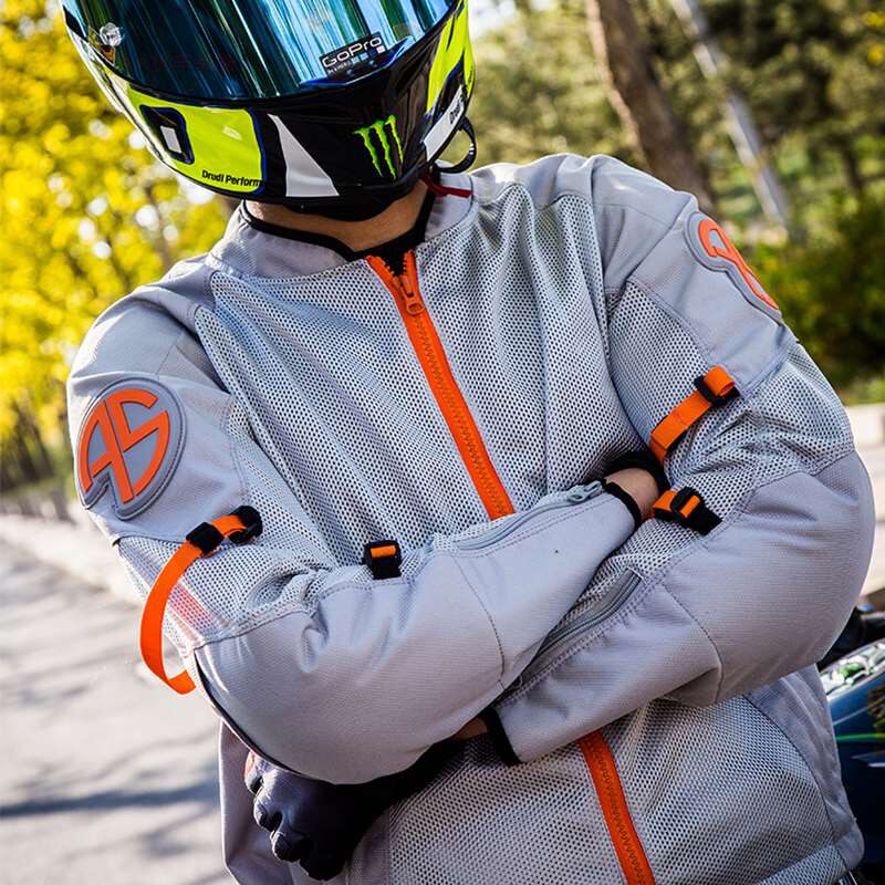 外星蜗牛骑行夏季男女透气防摔机车骑士摩托赛车服