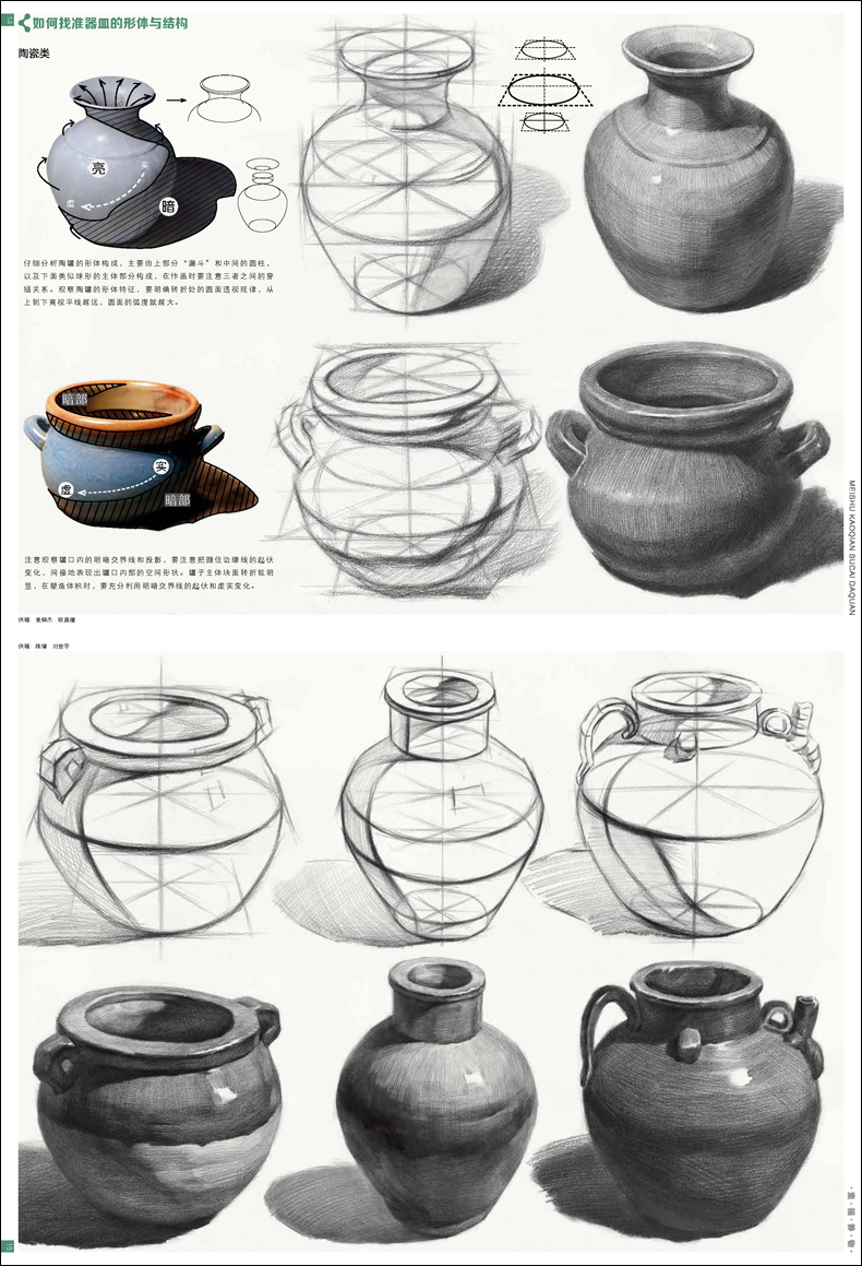 静物2000例美术考前素材大全高中版结构单体组合范画临摹解析高艺联考