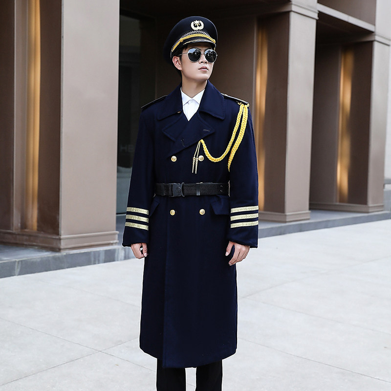 酒店秋冬套装呢子制服呢制服门童行李工作服接待酒店工作制服