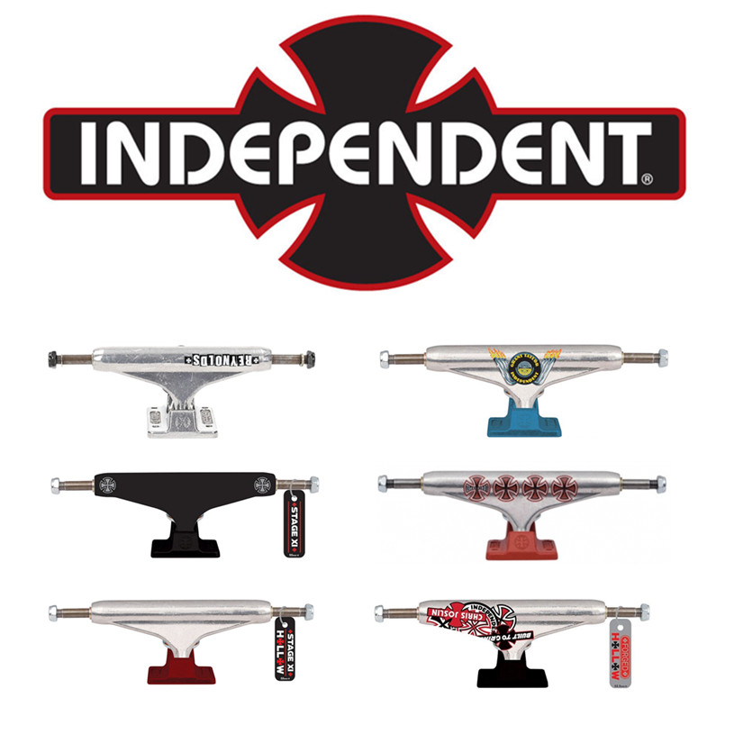 滑板d15进口independent桥双翘板板桥indy双空超轻滑板