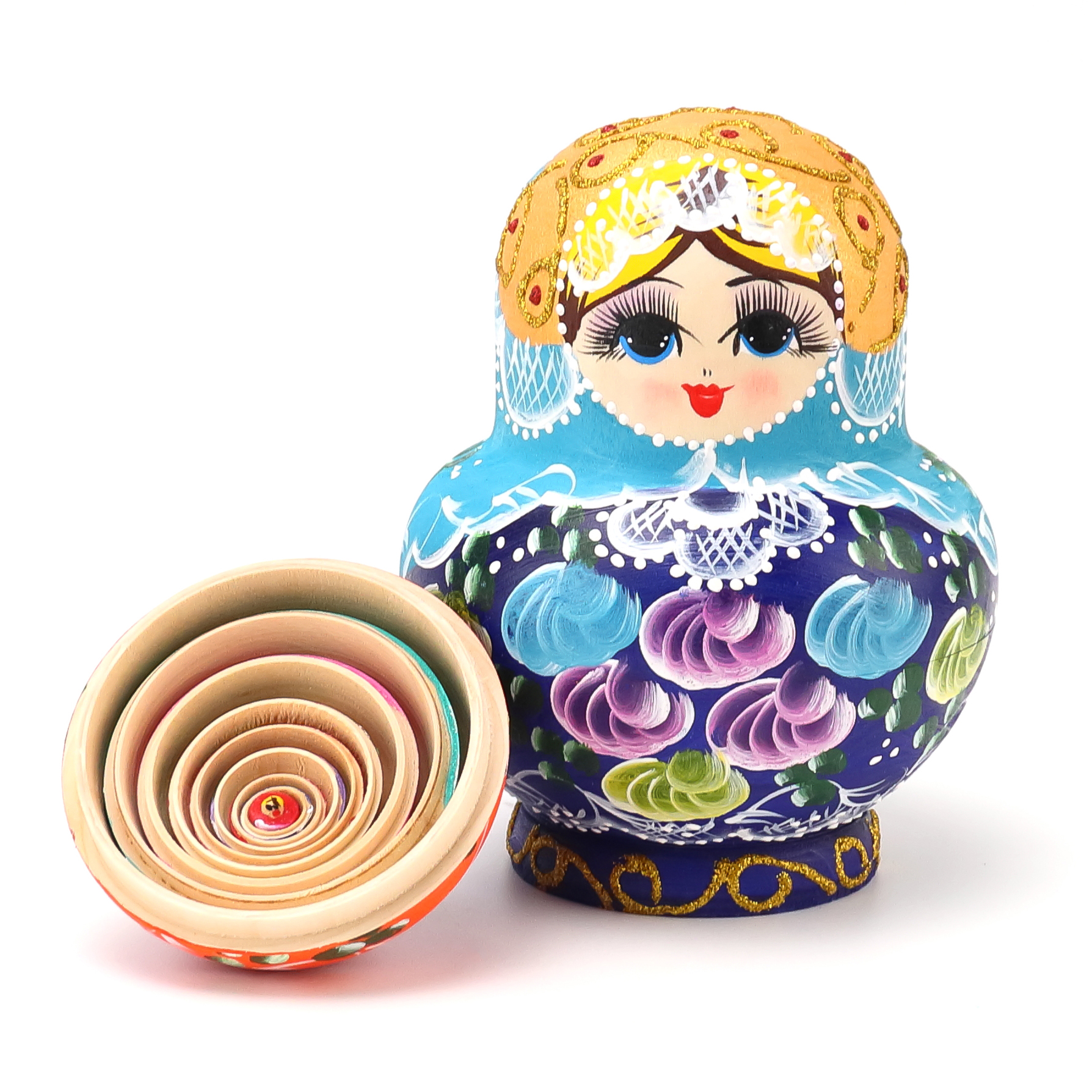 俄罗斯套娃10层正品椴木大肚变色娃娃节日创意礼品俄罗斯特色