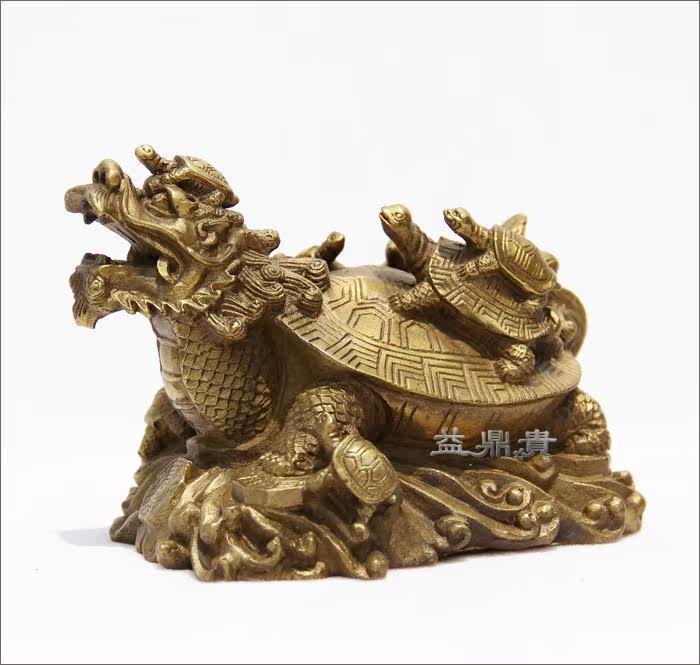 益鼎贵铜龙龙龟九代家居家居装饰装饰品工艺礼品摆件