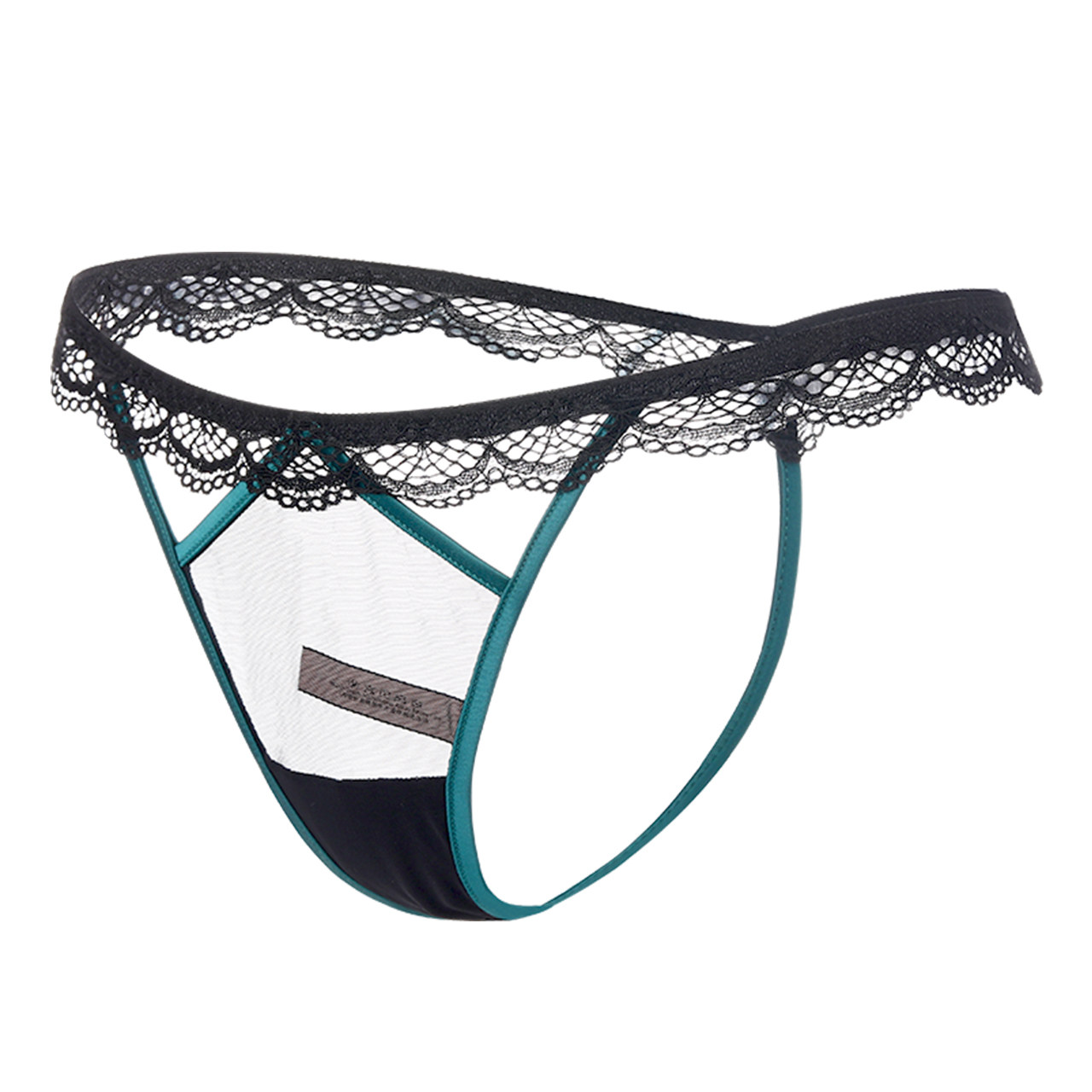 内裤情调低腰透明丝网冰丝蕾丝性感透视性透视平角裤