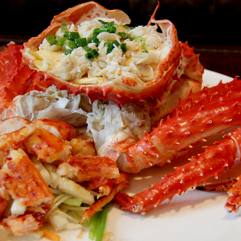 成都包活阿拉斯加帝王鲜活海鲜活体6斤5斤10斤帝王蟹