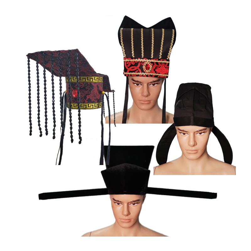 古装帽子头冠小冠宣旨皇帝汉服汉朝大臣臣服帽子