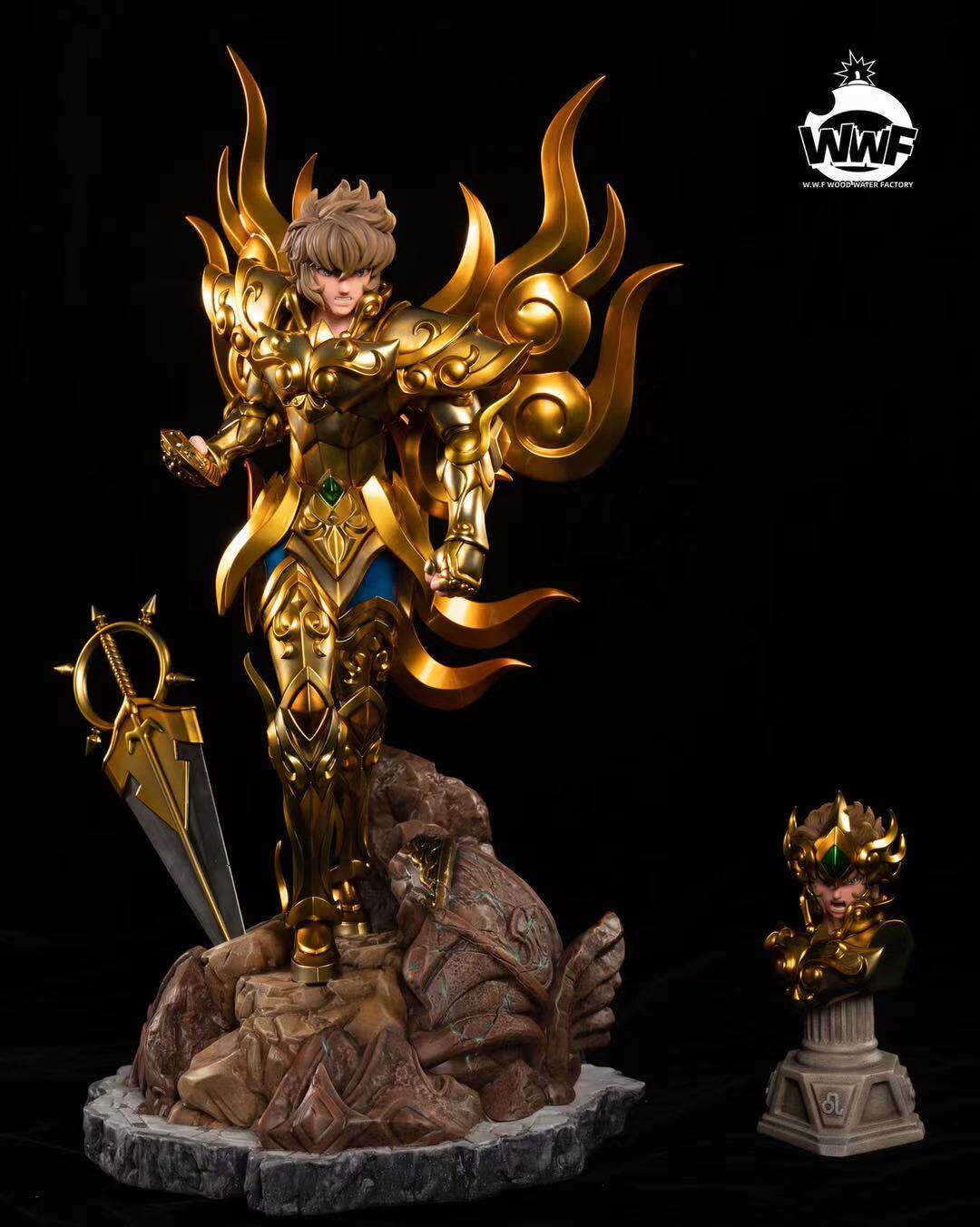 补款wwf圣斗士黄金神圣圣衣神狮狮子座艾欧欧里圣斗士星矢模型专区