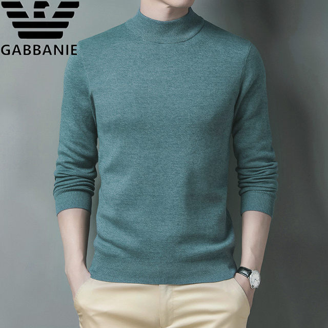 2020 autumn new men's solid color sweater round neck long-sleeved knit sweater all-match base large size sweater trend 2020 autumn new men's solid color sweater round neck long-sleeved knit sweater all-match base large size sweater trend