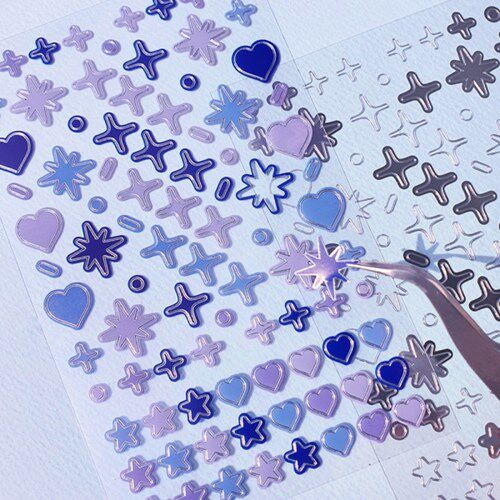 韩国beon烫银透明pvc手帐记事本贴画装饰贴纸