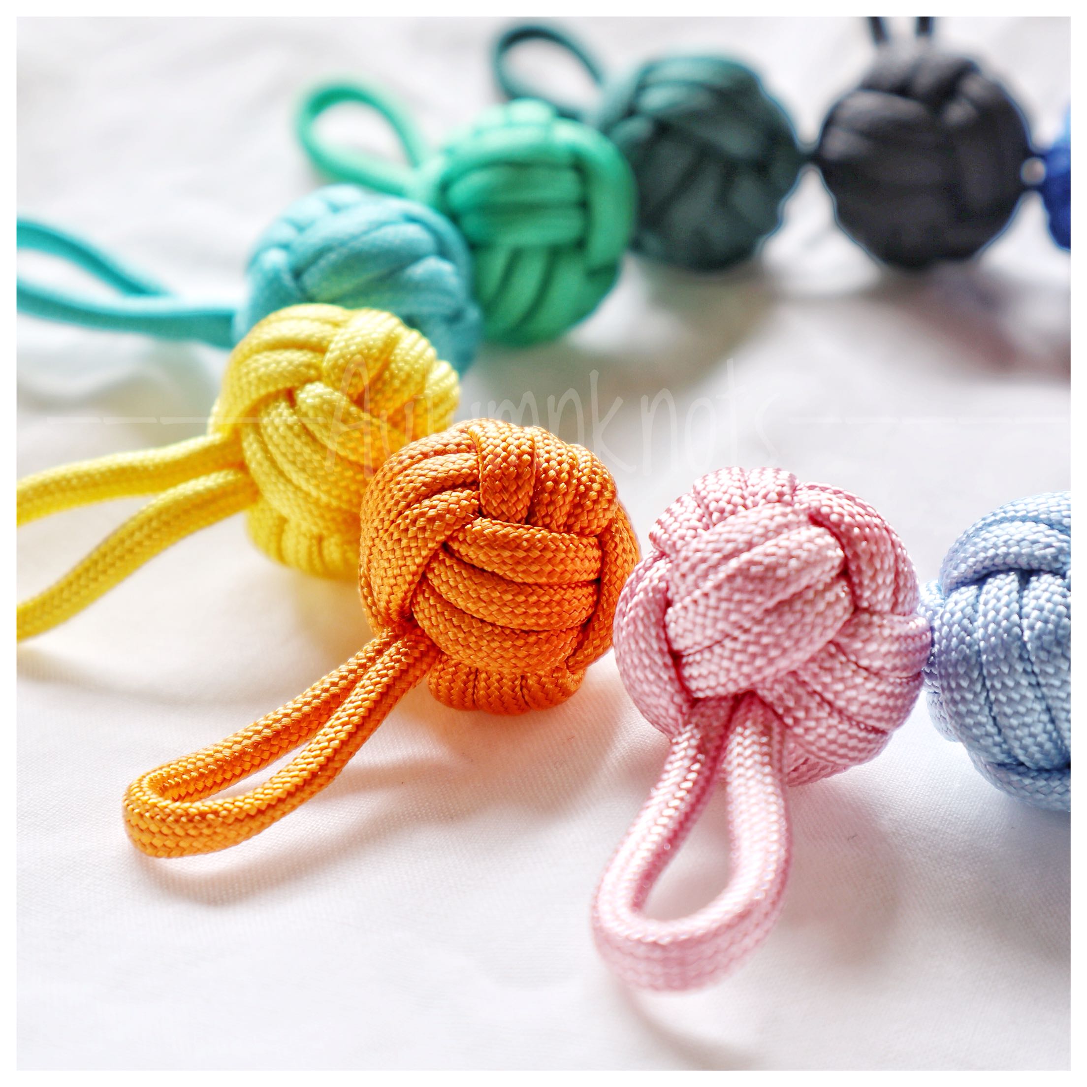 编织钥匙扣包包挂饰糖果色挂件双钱幸运运球饰品钥匙扣