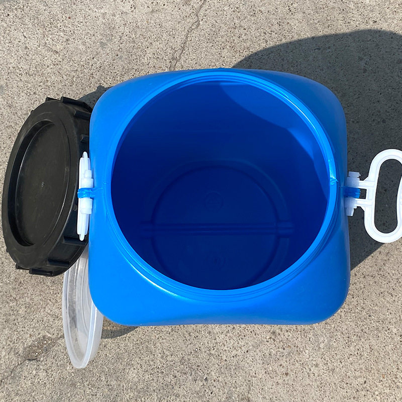 塑料30升大口方桶水桶化工油桶实验室废液水桶