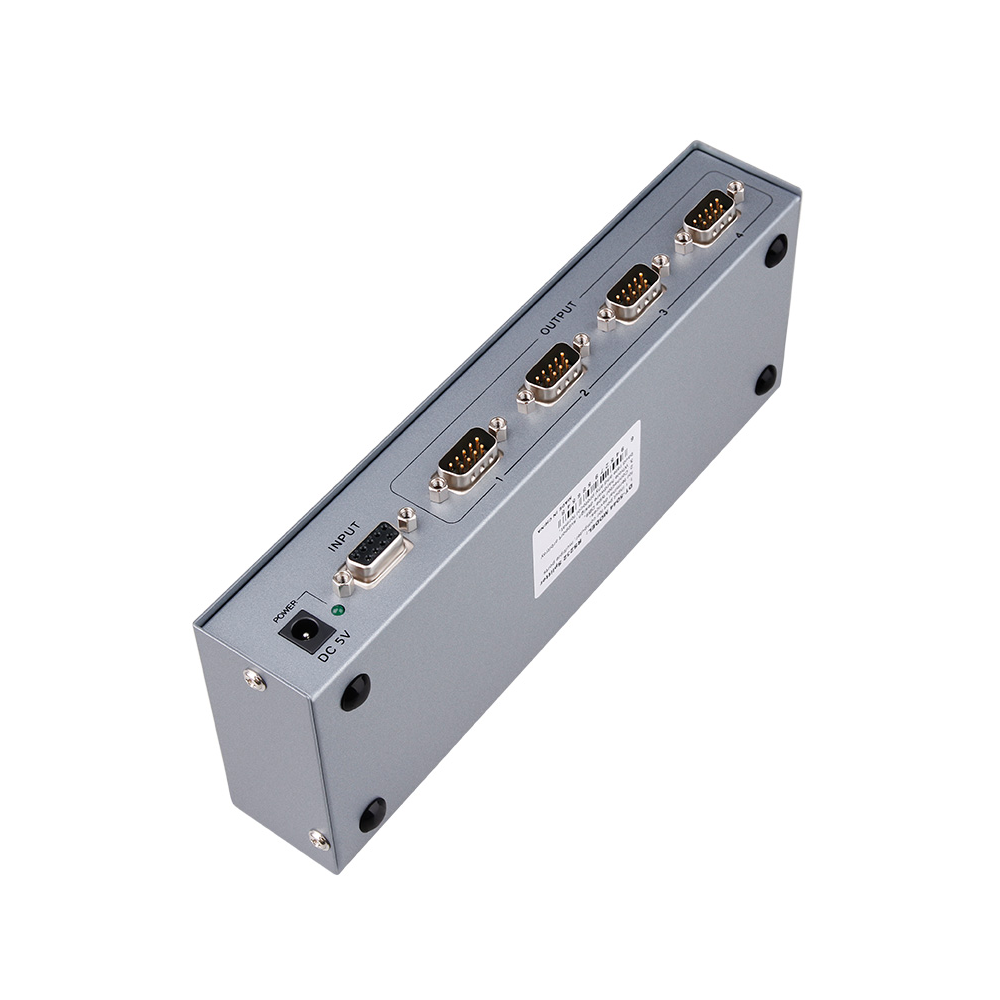 帝特rs232com扩展4路分线9针一分4出集线器分配器